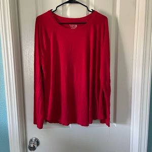 Red long sleeve shirt